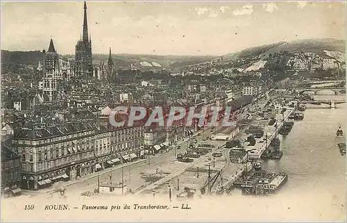 Cartes postales Rouen Panorama pris du Transbordeur