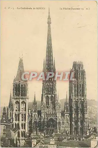 Ansichtskarte AK La Cathedrale de Rouen La Fleche