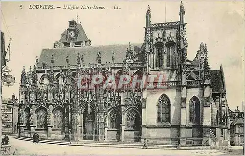 Ansichtskarte AK Louviers L'Eglise Notre Dame