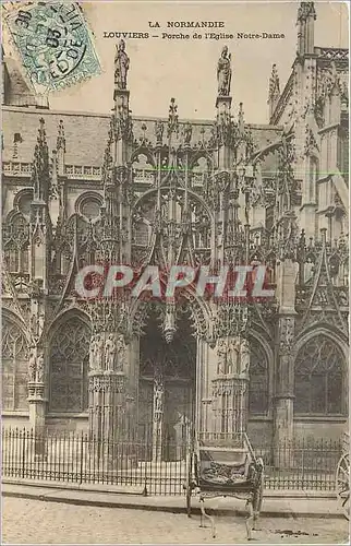 Cartes postales Louviers Porche de l'Eglise Notre Dame