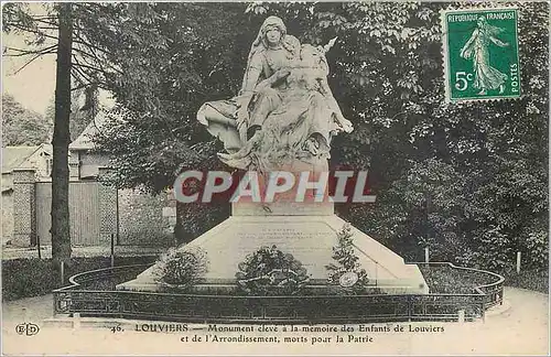 Ansichtskarte AK Louviers Monument eleve a la memoire des Enfants de Louviers et de l'Arrondissement