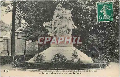 Cartes postales Louviers Monument eleve a la memoire des Enfants de Louviers et de l'Arrondissement