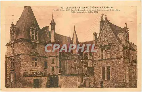 Cartes postales Le Mans Place du Chateau L'Eveche