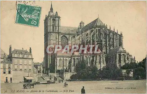 Cartes postales Le Mans Abside de la Cathedrale