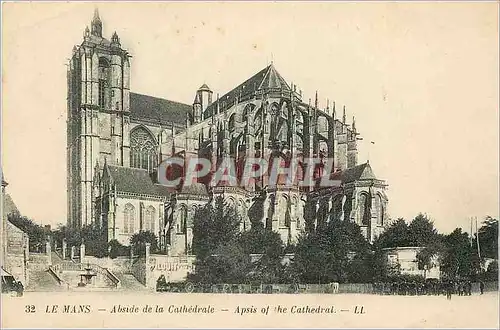 Cartes postales Le Mans Abside de la Cathedrale