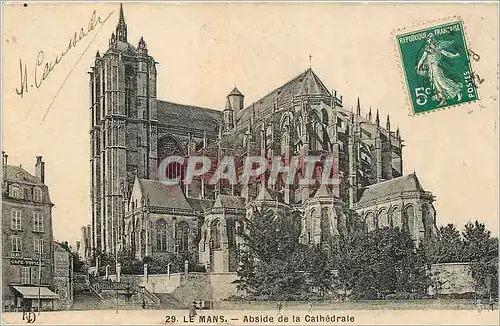 Cartes postales Le Mans Abside de la Cathedrale