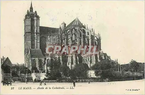 Cartes postales Le Mans Abside de la Cathedrale