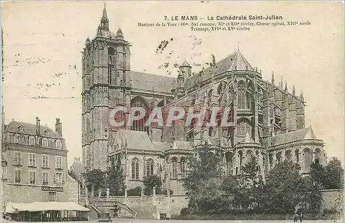 Ansichtskarte AK Le Mans La Cathedrale Saint Julien