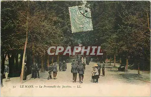 Ansichtskarte AK Le Mans La Promenade des Jacobins