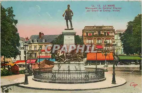 Cartes postales Le Mans Monument du General Chanzy par Crank et Croisy