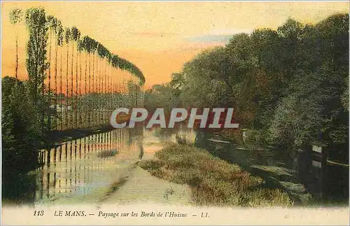 Cartes postales Le Mans Paysage sur les Bords de l'Huisne