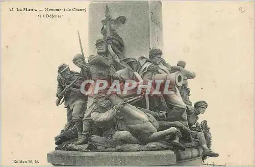 Ansichtskarte AK Le Mans Monument de Chanzy Militaria