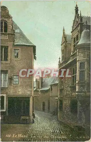 Cartes postales Le Mans La rue des Chanoires