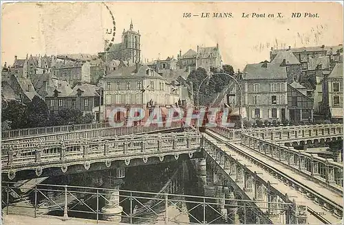 Cartes postales Le Mans Le Pont en X