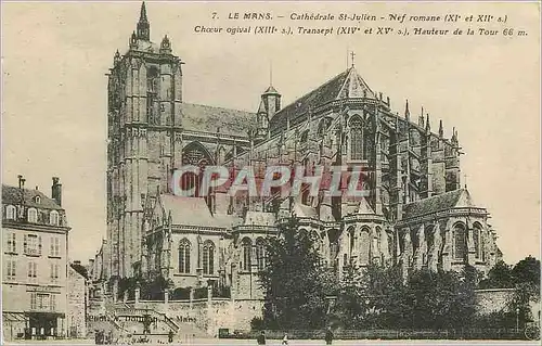 Cartes postales Le Mans Cathedrale St Julien Nef romane
