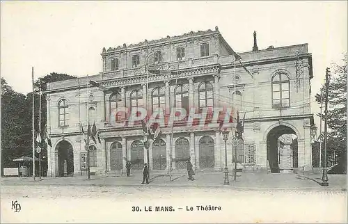 Cartes postales Le mans Statue Le Theatre