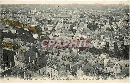 Ansichtskarte AK Le mans Vue sur la Ville prise du Sommet de la tour de la cathedrale