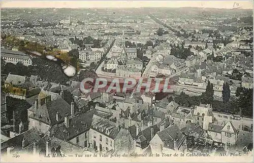 Cartes postales Le mans Vue sur la Ville prise du Sommet de la tour de la cathedrale