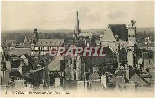 Ansichtskarte AK troyes Panorama sur Saint jean LL