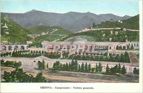 Ansichtskarte AK Genova Camposanto Veduta generale