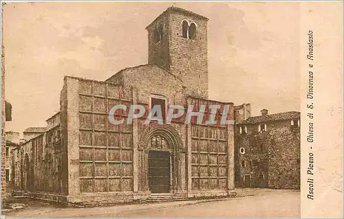 Ansichtskarte AK Ascoli piceno Chiesa di S.Vinvezo e Anastasio
