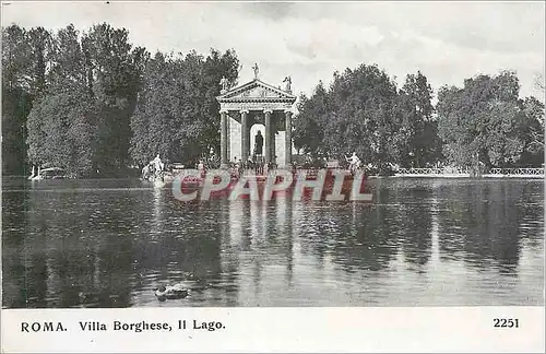 Ansichtskarte AK Roma Villa Borghese Il Lago