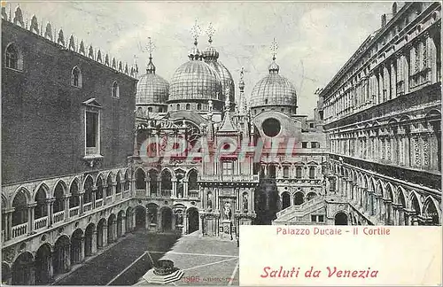 Cartes postales Palazzo Ducale Il Cortile Saluti da Venezia