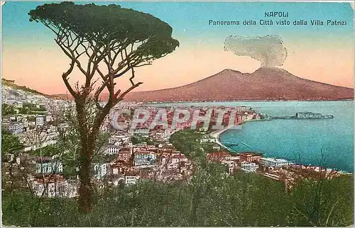Cartes postales Napoli panorama della Citta visot dalla villa patrizi