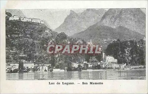 Cartes postales Lac de Lugano San mamette