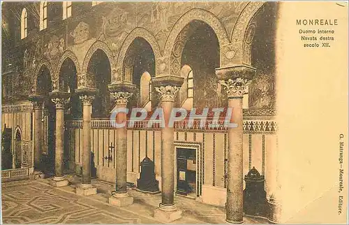 Cartes postales Monreale Duomo interno Navata destra esolo XII