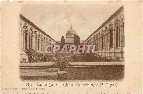 Cartes postales Pisa Campo Santo Esterno lato  Meridionale G. Pisano