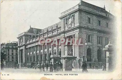 Cartes postales Geneve Hotel des postes