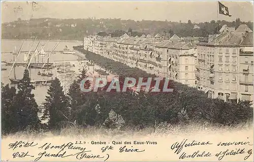 Ansichtskarte AK Geneve Quai des Eaux Vives