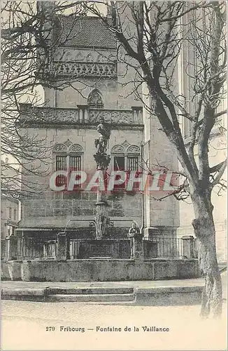 Cartes postales Fribourg Fontaine de la vallasce