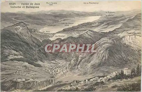 Cartes postales Vallee de Joux Vallorbe et Ballaigues