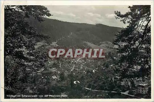 Cartes postales Wildbad im Schwarzwald von der Paulinen Hohe