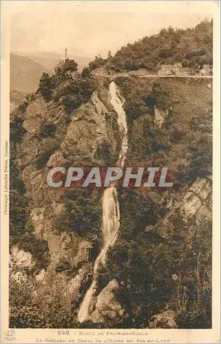 Cartes postales Route de Prats de Mollo la cascade du canal de l'usine du Pas du loup