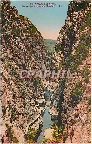 Cartes postales Amelie les bains Entr�e des Gorges du Mondoni