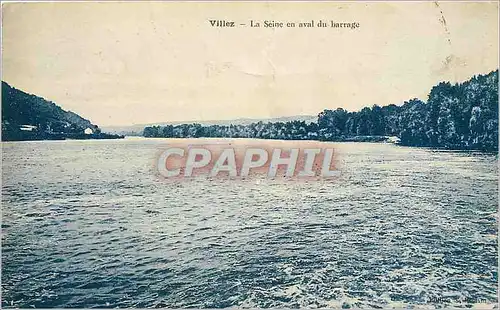 Cartes postales Villez la seine en aval du Barrage