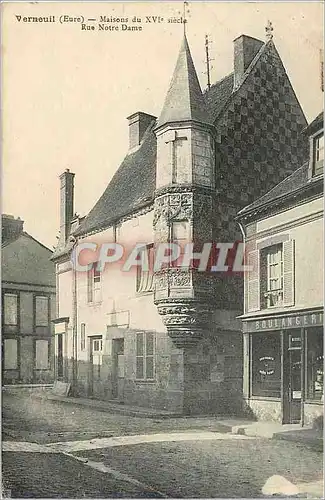 Ansichtskarte AK Verneuil  Eure maison du XVI e siecle Rue Notre Dame Boulangerie