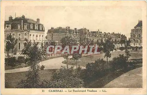 Cartes postales Cambrai le Boulovard Vauban LL