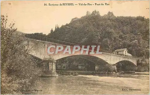 Ansichtskarte AK Environs de Seyssel Val du fier Pont du fier