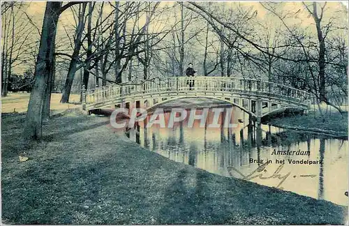 Cartes postales Amsterdam brug un het Vondelpark