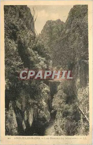 Cartes postales Amelie les bains les gorges du Mondoni LL