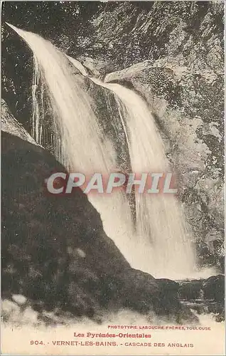 Ansichtskarte AK les Pyrenees orientales vernet les bains  cascade des anglais