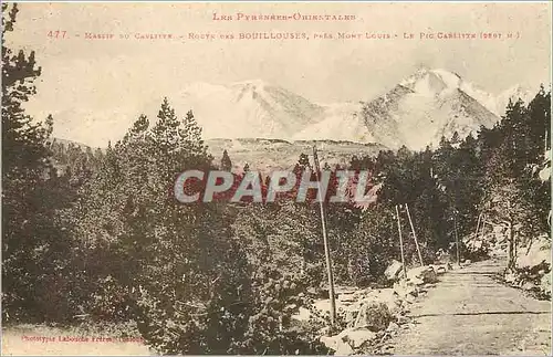 Ansichtskarte AK les Pyrenees Route des Bouillouses pres Mont Louis Le Pic castlite