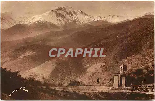 Cartes postales Amelie les bains L'entr�e du ort et le Canigou