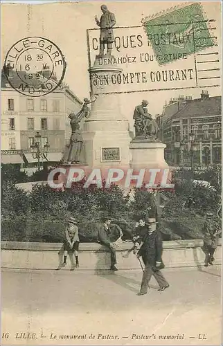 Cartes postales Lille le monument de pasteur