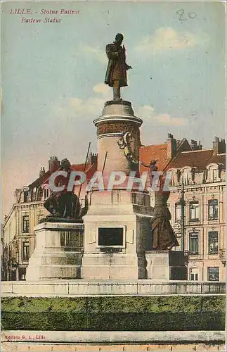 Cartes postales Lille Statue pasteur