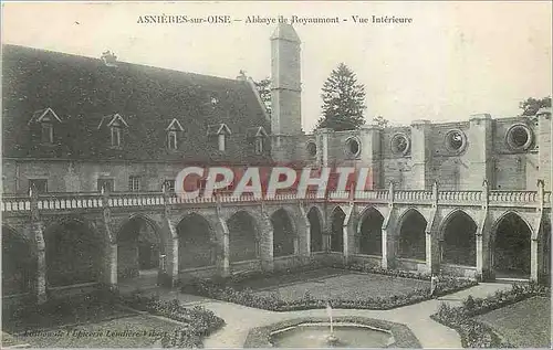 Cartes postales Asnieres sur Oise Abbaye de Royaumont vue Interieure